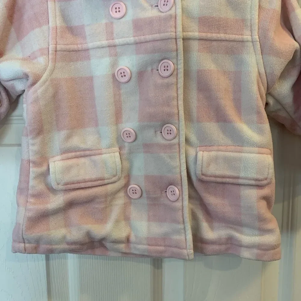 The Children’s Place Girls 12M Pink Plaid Coat